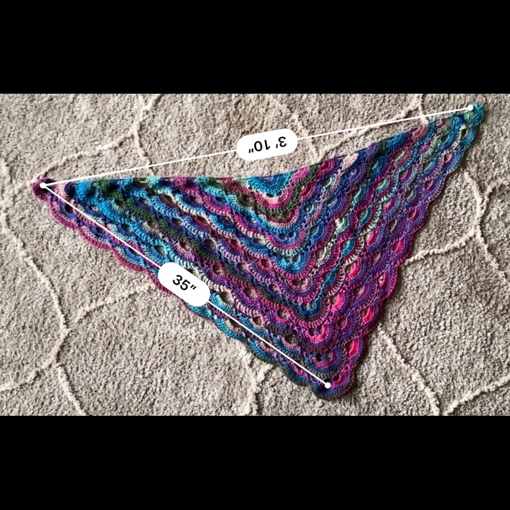 Stained Glass Shawl/scarf - Picture 3 of 3